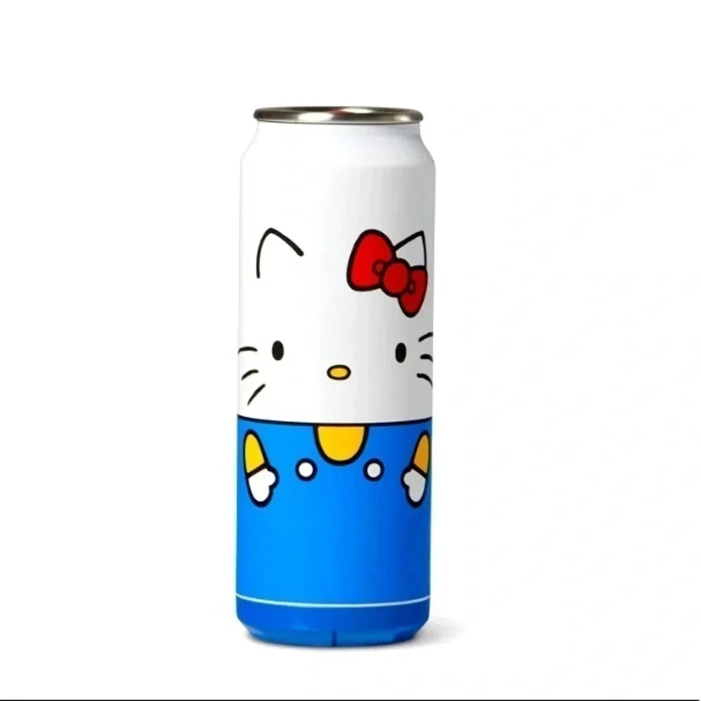 Hello Kitty Stainless Steel Tumbler Cooler Can 16 oz NWT